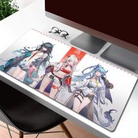 Arknights Mousepad เกมลื่นพิมพ์ HD ขนาดใหญ่แผ่นรองเมาส์ส่วนบุคคลเกมเมอร์คอมพิวเตอร์แล็ปท็อปพรม Otaku ขยายแผ่นรองเมาส์ XXL