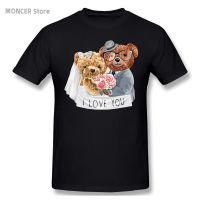 Love You Couple Teddy Bear T Shirt Tee Tshirt Cotton Tshirt