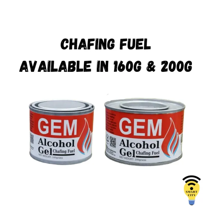 W;=GEM Alcohol Gel Chafing Fuel 160g/ 200g Lazada PH
