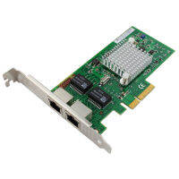 WY5709-T2 DUAL Port 1000Mbps Gigabit Ethernet PCI-E X4 NIC Card Chipset สำหรับ BCM5709C