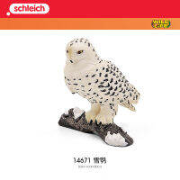 ? Sile Toy Store~ Silo Schleich Snowy Owl 14671 Owl Raptor Simulation Bird Animal Model Toy