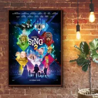 Sing 2 (2021) Movie Poster Home Decor Wall Painting, No Frame