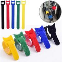10-50pcs Nylon Cable Ties Reusable Cords Organizer Cloth Data Wire Management Straps Fixing Bands Wire Organizer Zip Ties Cord Cable Management