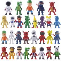 A Set Stumble Guys Action Figure Toys Kawaii Anime Game Figure PVC Model Dolls Set Cake Decoration Kids Birthday Gifts