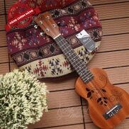 Đàn Ukulele Soprano Chard U-21H, Mặt Đàn Gỗ Gụ - Hàng Chính Hãng