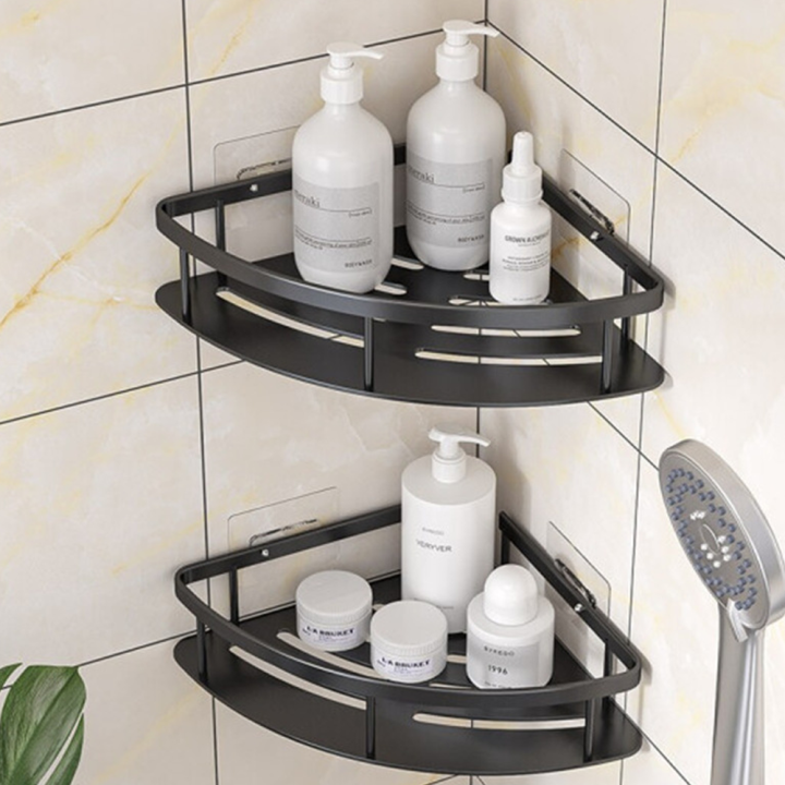 plastic-shelving-unit-tiered-shower-rack-wall-mounted-bathroom-shelves-bathroom-corner-shelf-hanging-shower-organizer