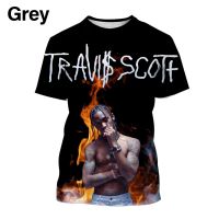 2023 Customized Fashion Summer Hot Style Travis Scott Personality Pattern 3D T-shirt Cool 3D Double-sided Printing Short-sleeved Clothing Trend Casual Top，Contact the seller for personalized customization