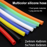 1Meter ID 2 4 5 6mm Food Grade Purple Silicone Rubber Tube Hose Tasteless Flexible High Temperature Resistant 2x4/4x6/5x7/6x9mm