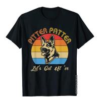 LetS Get At Er Shirt German Shepherd Pitter Funny Patter T-Shirt Cotton Print Tops &amp; Tees Designer Mens T Shirts Fitness S-4XL-5XL-6XL