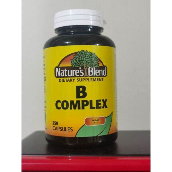 Natures Blend vitamin B complex capsule multivitamin supplement with b1