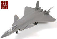 172จีน J-20รุ่นที่ห้า Stealth Fighter กาวฟรี Quick Fight รุ่น Grand Parade Fighter