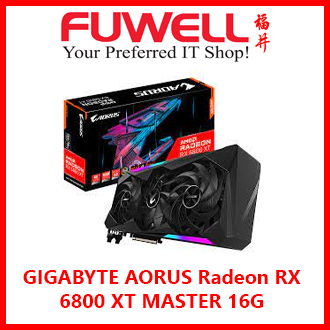 GIGABYTE AORUS Radeon RX 6800 XT MASTER 16G GV R68XTAORUS M 16G