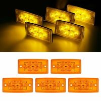 5Pcs Truck Side Marker Light 6LED Side Light LED Roof Light Truck Turn Signal Trailer LED Side Light