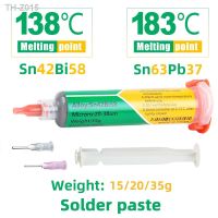 ✜✎✿ Low Temperature Lead-free Needle-tube Syringe smd Solder Paste Flux For Soldering Led 138℃ 183℃ SMD Repair Welding paste