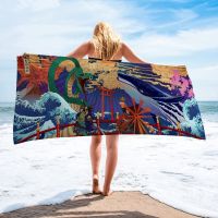 【health】 Mimilan creative Beach Towel Quick Dry Super Absorbent Lightweight Thin Towels cartoon Blanket for Travel Pool Swimming Bath Camping Yoga Gym Sports Super Soft Plush Cotton Beach Bath Pool Towel Girls Women Men Adults