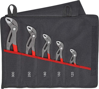 KNIPEX 5 Pc Pliers Cobra Set In Tool Roll