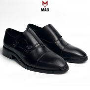 Giày tây nam Double Monk Strap Black da bò cao cấp chính hãng giá rẻ nhất