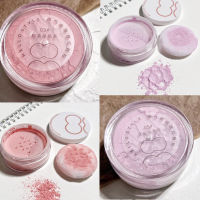 1PC Long-Lasting Oil Control Brightening Loose Powder Purple Light Breathable Translucent Waterproof Setting Powder With Puff