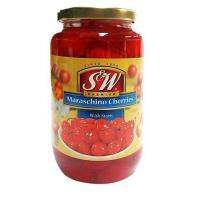 (แพ็ค 2) S &amp; w Red Maraschino Cherries 26.5 ออนซ์