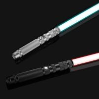 RGB Metal Lightsaber Toys Light Saber Luminous Seven-Color Discoloration Volume Adjustment Rechargeable Laser Sword Cosplay Prop