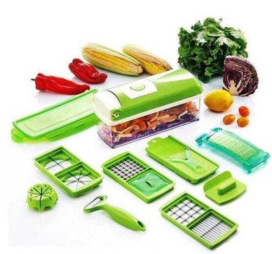 Genius Nicer Dicer Plus Set Alat Pemotong Parutan Penyimpan Buah