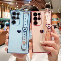 Nlwvx เคสป้องกัน A53สำหรับ Samsung S23เคสโทรศัพท์อัลตร้าไฟด้วยไฟฟ้าตัวยึดสายรัดข้อมือแห่งรัก