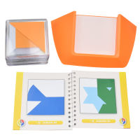 100 Challenge Color Code Puzzle Games Tangram Jigsaw Board Puzzle Toys Children Kids Develop Logic Spatial Reasoning Skills Toy