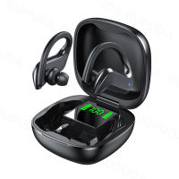 Sports Bluetooth Earphones with Microphones IPX7 Waterproof Ear Hook Wireless Headphones Headsets Hifi Stereo Music Earbuds