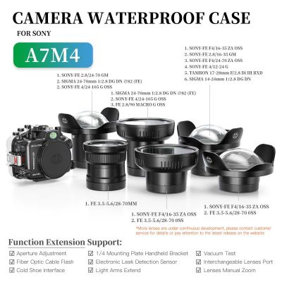 Seafrogs for Sony A7IV NG Underwater Camera Housing Waterproof 40 Meters Diving Camera Case for Sony A7 Mark IV/A7 IV
