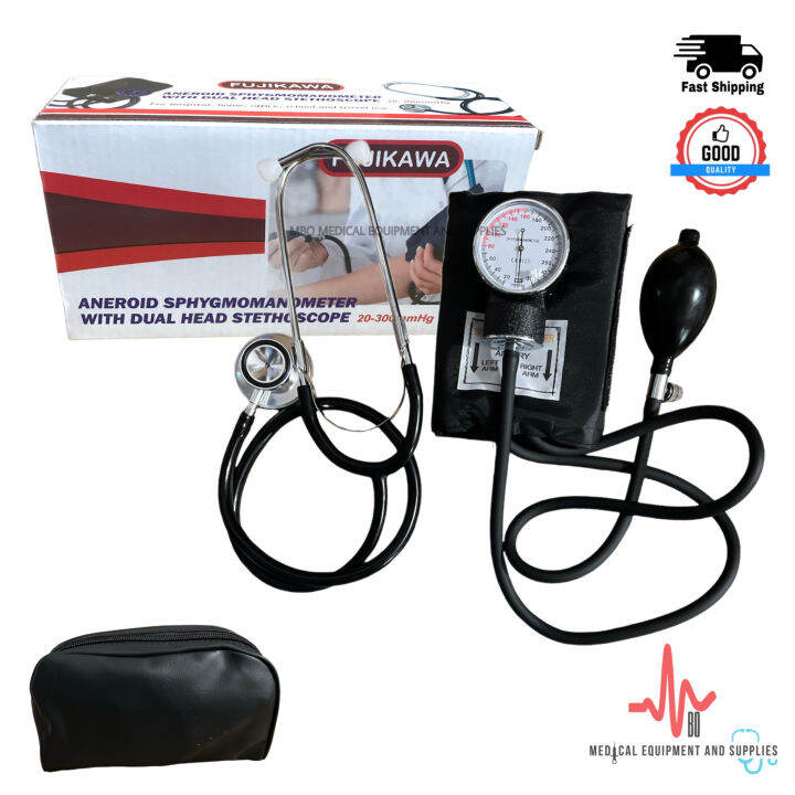 Fujikawa/Partners/Great Aneroid Sphygmomanometer with Stethoscope ...