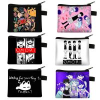 ☢✾✑ Omori Print Coin Purse Women Wallet Credit Card Money Coin Bag Teenager Earphone Holder Small Clutch Bag Man Omori Purses