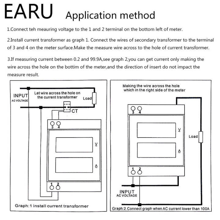 0-100a-ราง-din-จอแสดงผลแอลอีดีโวลต์มิเตอร์หม้อแปลงแอมมิเตอร์-ac80-300v-200-450โวลต์มิเตอร์แผงเครื่องทดสอบ-semasa