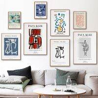 Paul Klee Exhibition สไตล์ Wall Art Modern Abstract รูปภาพโปสเตอร์พิมพ์สำหรับห้องนั่งเล่นตกแต่งบ้าน Unframe