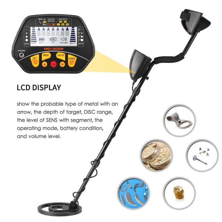 Metal Detector Underground Gold Finder Treasure Hunter with LCD Display