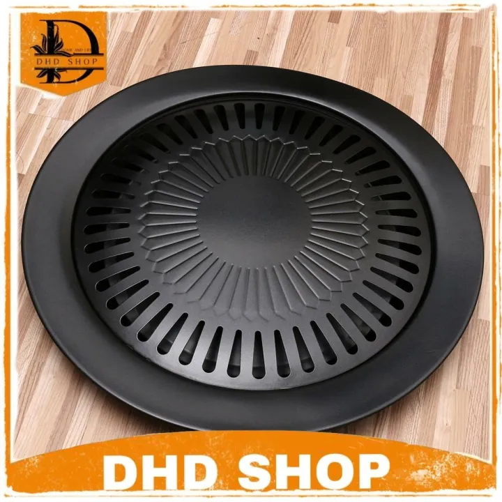Round Iron Korean BBQ Grill Plate Barbecue NonStick Lazada PH