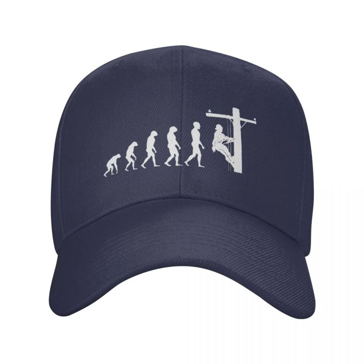 lineman-evolution-baseball-cap-men-women-adjustable-electrician-electrical-engineer-gift-dad-hat-outdoor-summer-hats