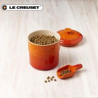 LE CREUSET ถังเก็บอาหารสัตว์เลี้ยงฝรั่งเศสพร้อมพลั่ว Cat Dog อุปกรณ์กันความชื้น Bucket