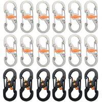 [HOT 2023] 5Pcs Outdoor Camping S ประเภท Carabiner ล็อค Mini Keychain Hook Anti-Theft กระเป๋าเป้สะพายหลังกลางแจ้ง Buckle-เครื่องมือสำหรับล็อก