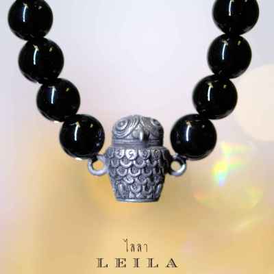 Leila Amulets ฟุคุ พญาฮูกเปิดปัญญา (พร้อมกำไลหินฟรีตามรูป)