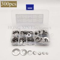 ♞ 300Pcs 7-Size Metric 304 Stainless Steel Wave Spring Washer Assortment Kit- M3 M4 M5 M6 M8 M10 M12