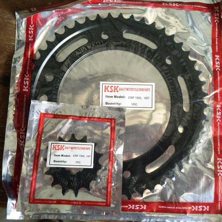 CRF150 49T/14T SPROCKET KSK BRAND Lazada PH