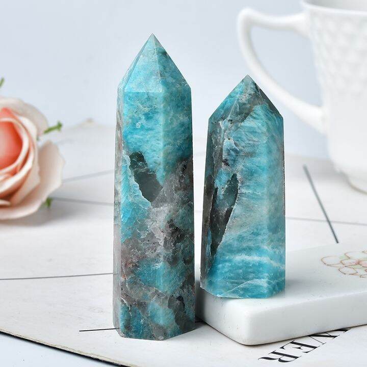 1pc-natural-amazonite-and-smoky-quartz-symbiotic-crystal-point-healing-stone-obelisk-wand-ornament-for-home-decor-energy-stone