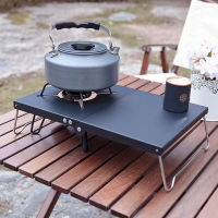 Outdoor Picnic Spider Stove Table Heat Insulation Table Portable Camping Picnic Desk Foldable Storage Table Aluminum Alloy