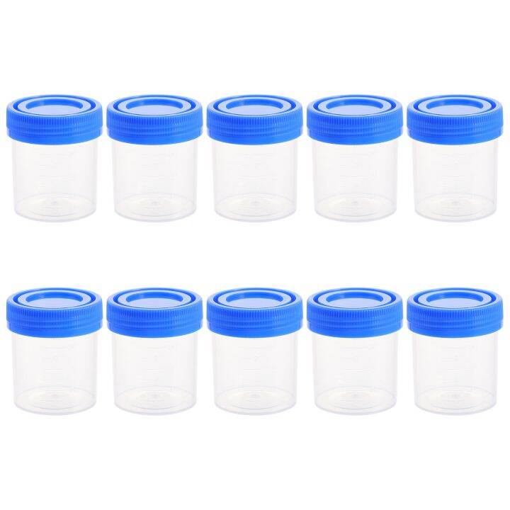 Urine Cup Cups Sample Specimen Container Sterile Lids Measuring Pee