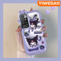 เคส Chenyyka สำหรับ Xiaomi MI Redmi 10เคสการ์ตูนน่ารัก Kuromi Bunny ดีไซน์ใหม่สีสันสดใสน่ารักมอนสเตอร์น้อยน่ารักเลนส์กล้องถ่ายรูปป้องกันเคสมือถือกันกระแทกและรอยขีดข่วน