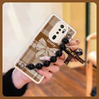 Nordic wind Cartoon Phone Case For OPPO A9 2020/A5 2020/A11/A11X/A9X imitation leather Anti-fall pearl bracelet cute