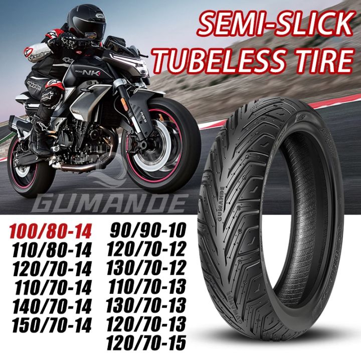 （TODAY SALE） Tire Tubeless 14 Gulong Tyre Semi-slick Tires for HONDA ...