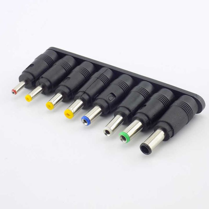 8-in-1-5-5x-2-1-mm-dc-power-jack-female-plug-adapter-connectors-to-6-3-6-0-5-5-4-8-4-0-3-5-2-5-2-1-1-7-1-35-male-tips-adaptor-electrical-connectors