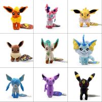 Pokemon Plush 17-20 Cm Anime Figure Dolls Espeon Kawaii Flareon Eevee Family High Quality Pet Model Kids Toy Christmas Gift