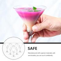 20Pcs Transparent Decorative Liquor Cups Clear Plastic Martini Glasses Disposable Whiskey Cups Cocktail Cups For Party Bars